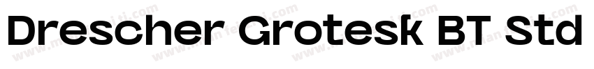 Drescher Grotesk BT Std Semi Bold字体转换